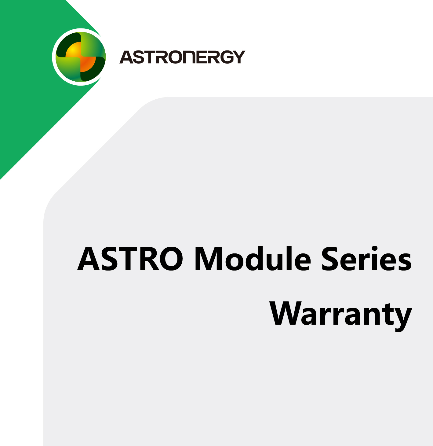 ASTRO Module Series Warranty(12-year Product Warranty)