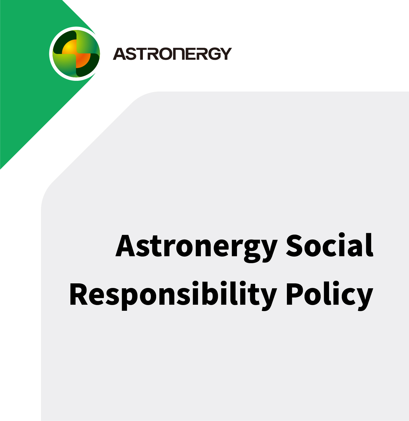 Astronergy Social Responsibility Policy