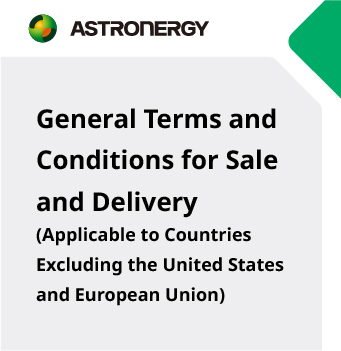 General Terms and Conditions for Sale and Delivery (Applicable to Countries Excluding the United States and European Union)