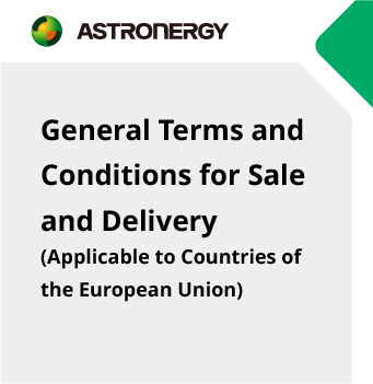 General Terms and Conditions for Sale and Delivery (Applicable to Countries of the European Union)