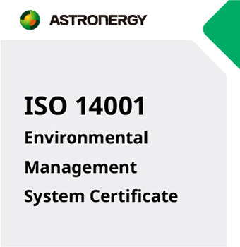 ISO14001 Environmental Management System Certificate